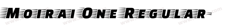 Moirai One Regular字体转换